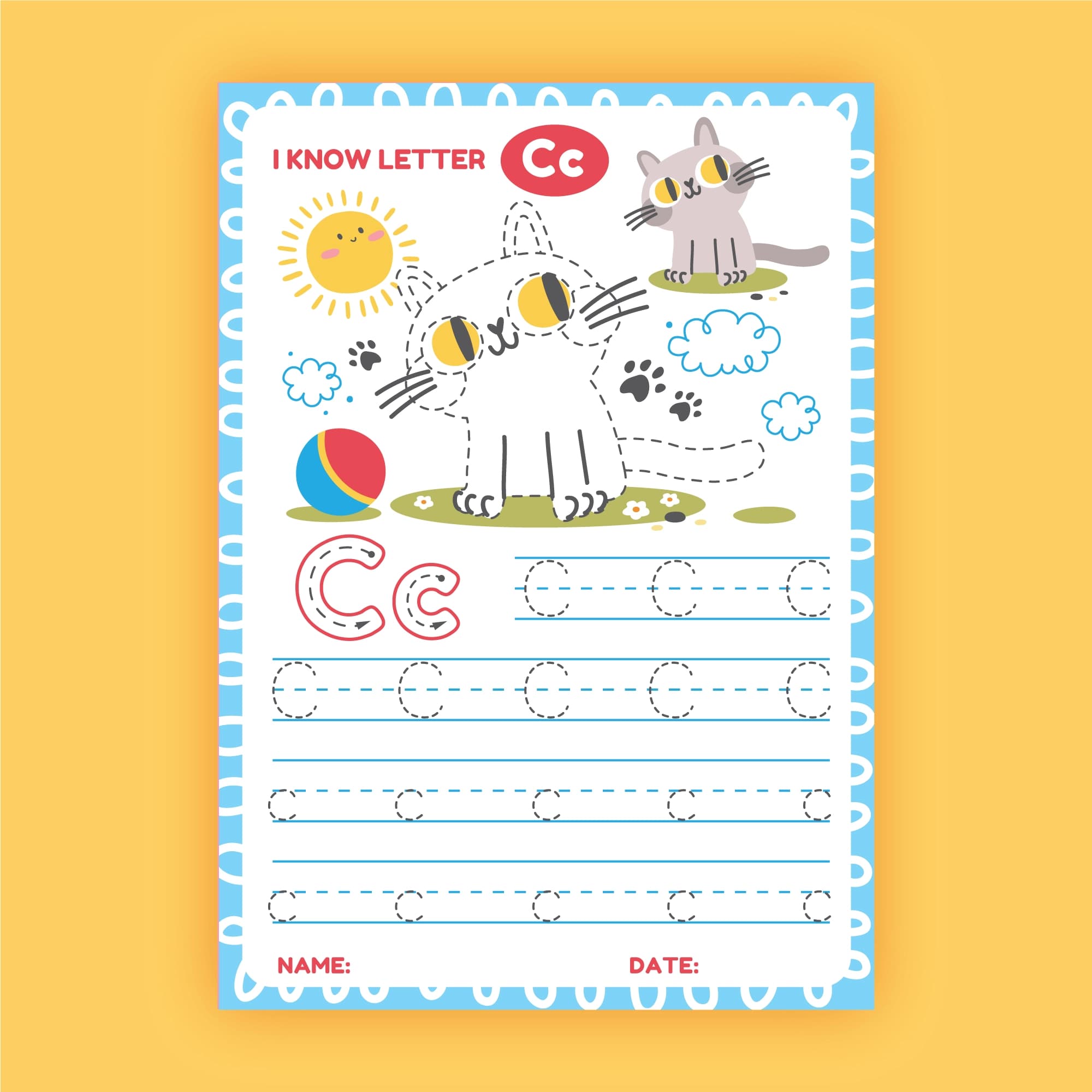 Tracing worksheets