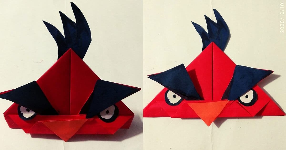 How to Make Angry Bird With Paper – Origami Crafts