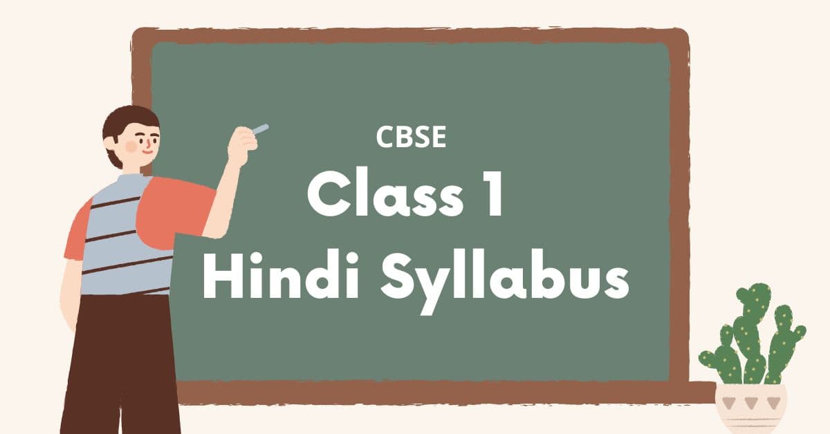 CBSE Class 1 Hindi Syllabus: A Comprehensive Guide