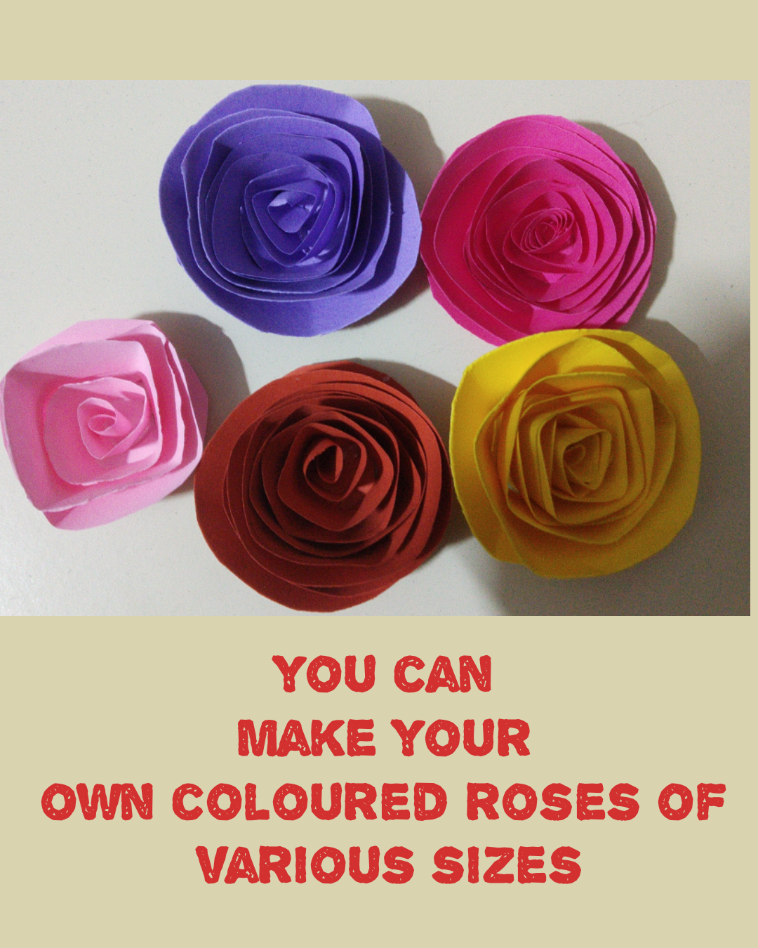 How to make Rolled Paper Roses DIY Rolled Paper Flowers SchoolMyKids