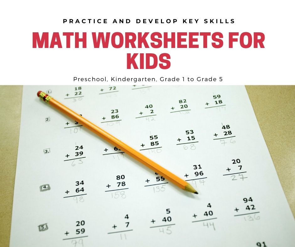 Math Worksheets for Kindergarten Grade - Free Printable Kindergarten