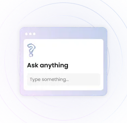 Type your question or topic in the field