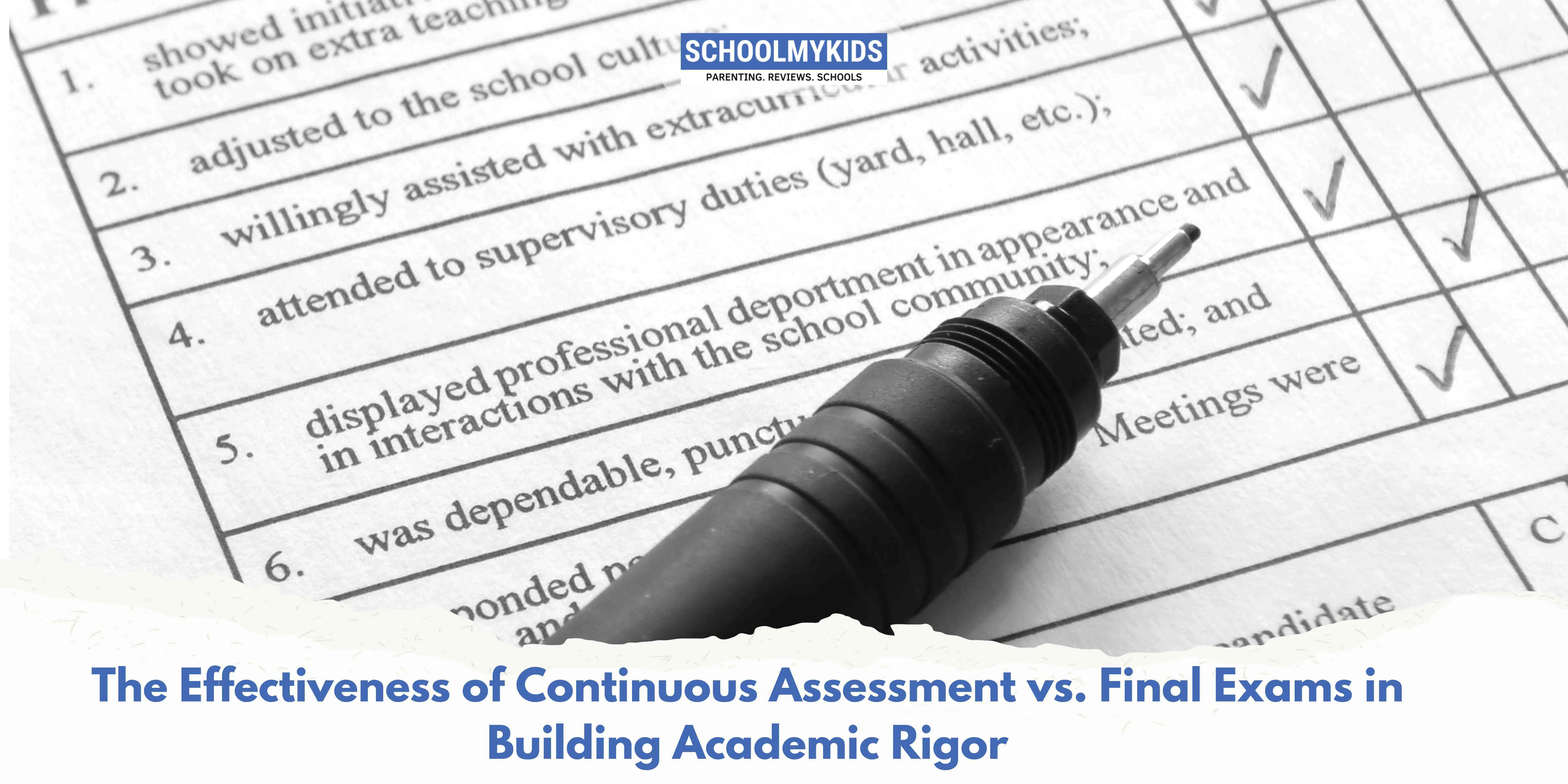 The Effectiveness of Continuous Assessment vs. Final Exams in Building Academic Rigor