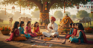 Teaching Kids the Story of Govardhan Puja in Simple Words