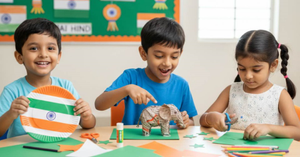 Easy Republic Day Crafts for Kindergarten: Tricolor Fun and Learning