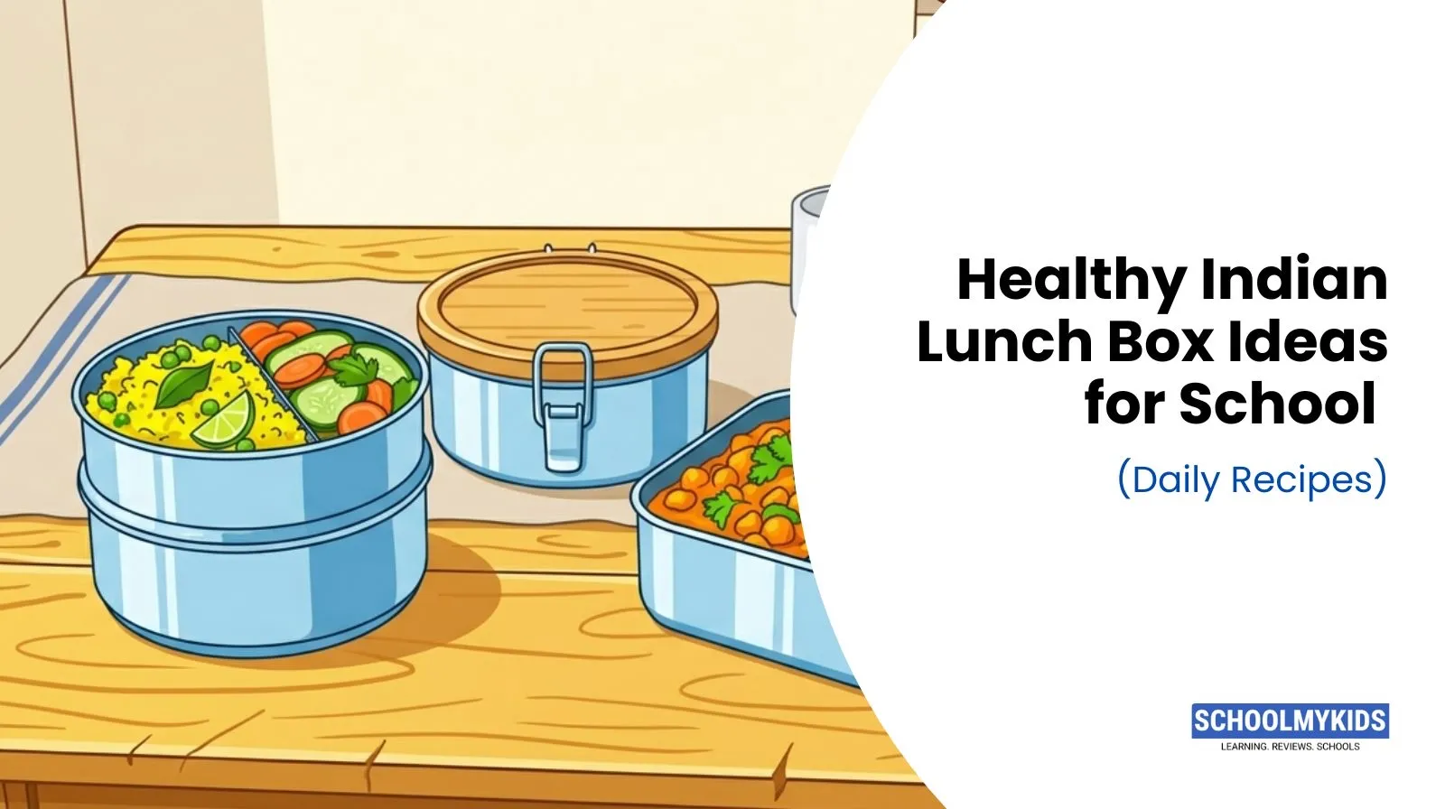 Healthy Indian Lunch Box Ideas for School (Daily Recipes)