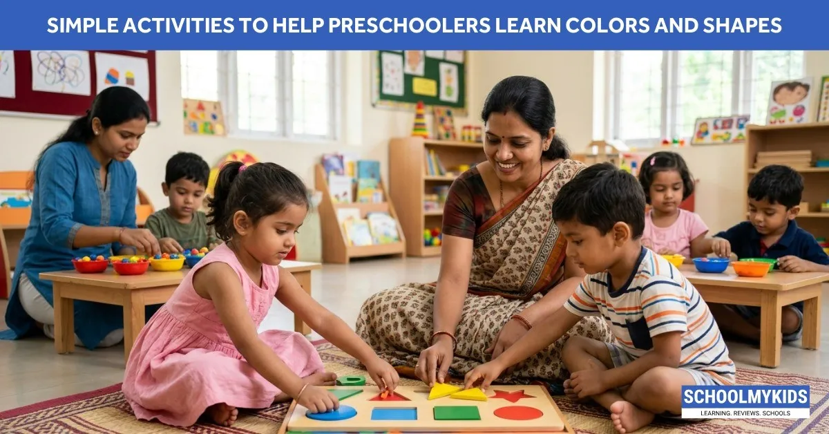 Simple Activities to Help Preschoolers Learn Colors and Shapes