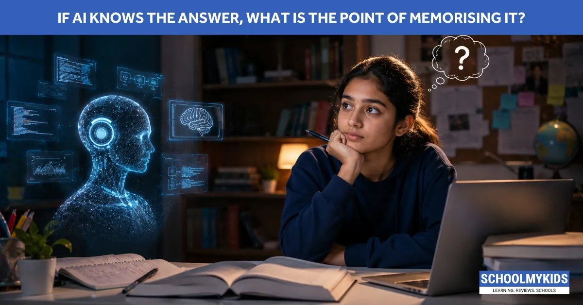 If AI Knows the Answer, What Is the Point of Memorising It?