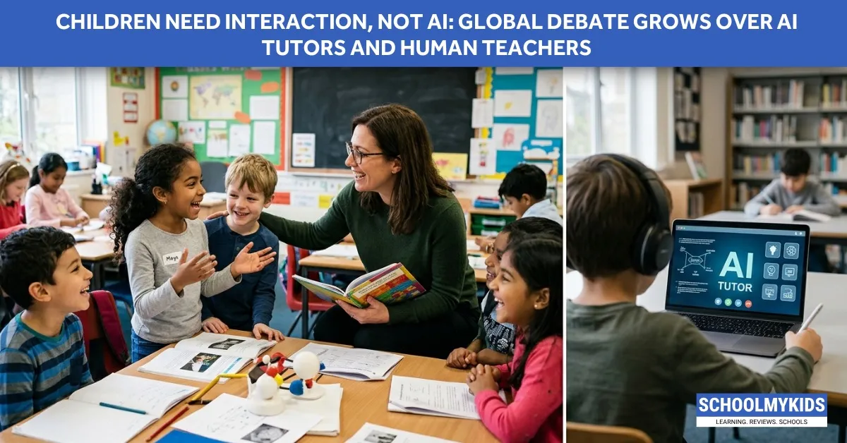 Children Need Interaction, Not AI: Global Debate Grows Over AI Tutors and Human Teachers