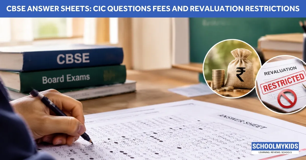 CBSE Answer Sheets: CIC Questions Fees and Revaluation Restrictions