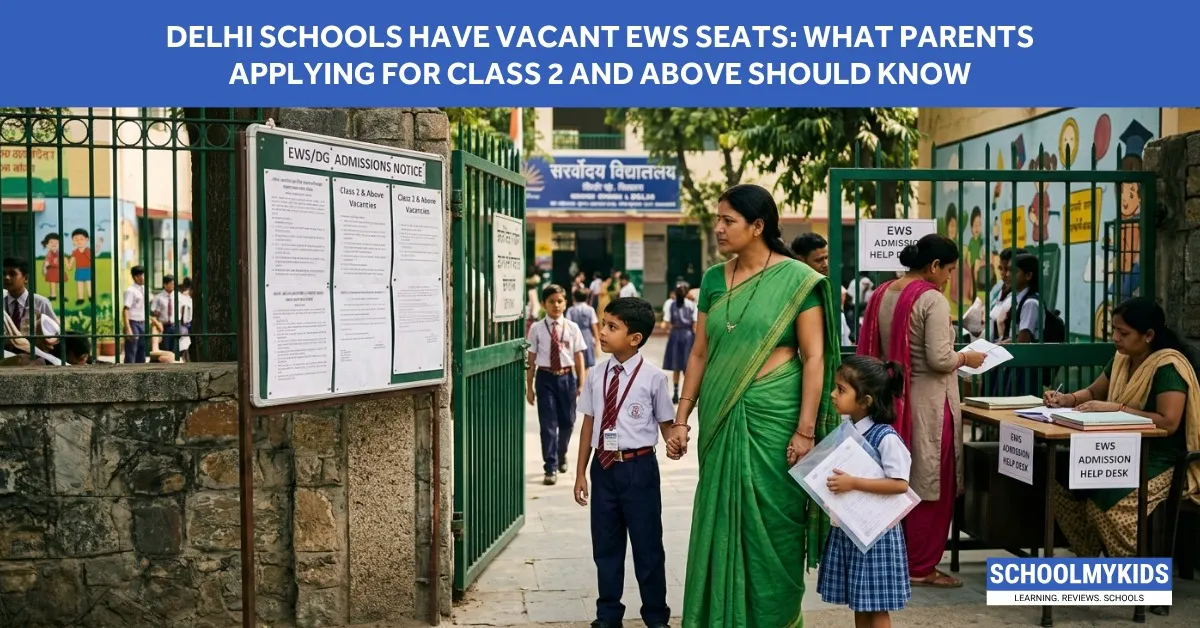 Delhi Schools Have Vacant EWS Seats: What Parents Applying for Class 2 and Above Should Know