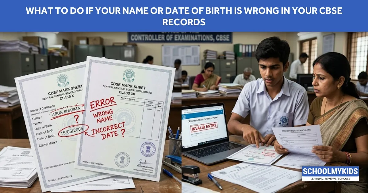 What to Do If Your Name or Date of Birth Is Wrong in Your CBSE Records