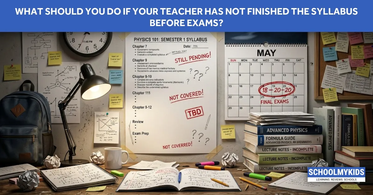 What Should You Do If Your Teacher Has Not Finished the Syllabus Before Exams?