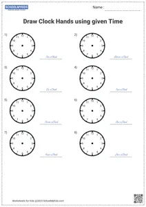 Time - Drawing Hands on the Clock