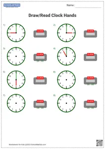 Analog And Digital Clock Time