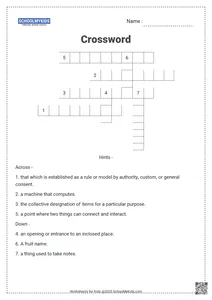 Crossword Puzzle