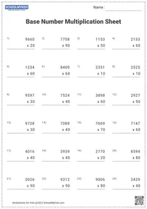 Base Numbers Multiplication