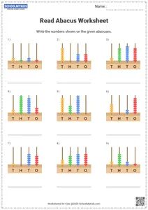 Read numbers on abacus
