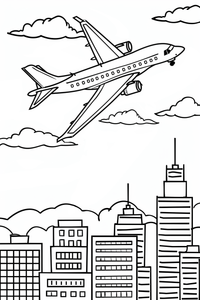 Airplane Coloring Page
