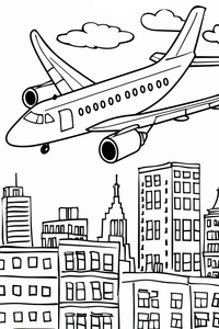 Airplane Coloring Page
