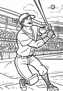 Baseball Coloring Page