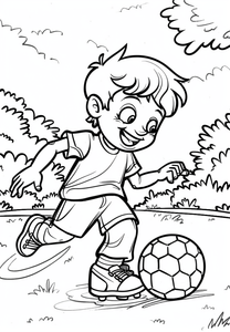 Football Coloring Page