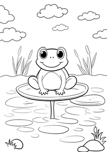 Frog Coloring Page