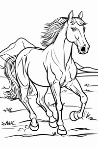 Horse Coloring Page