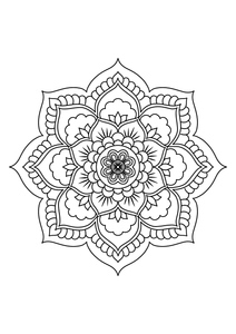 Mandala Coloring Page