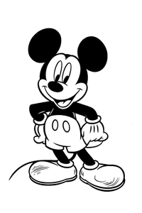 Mickey Mouse Coloring Page