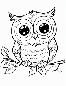 Owl Coloring Page