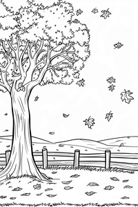 Tree Coloring Page