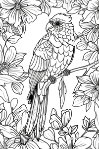 Parrot Coloring Page