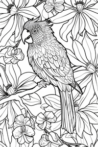 Parrot Coloring Page