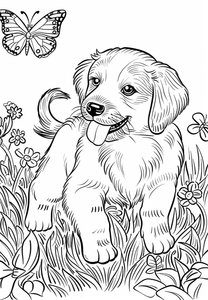 Puppy Coloring Page