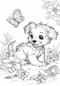 Puppy Coloring Page