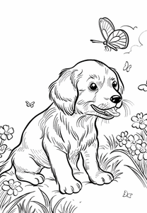 Puppy Coloring Page