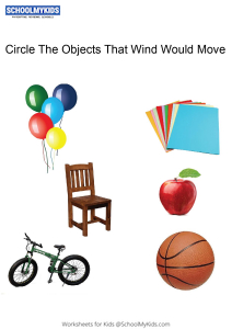 Science Worksheet Wind Worksheets For Kindergarten First Grade General Awareness Worksheets Schoolmykids Com
