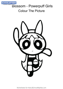 Blossom - Powerpuff Girls Coloring Pages