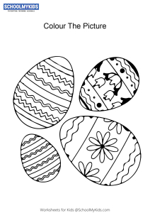Easter Eggs - Easter coloring pages