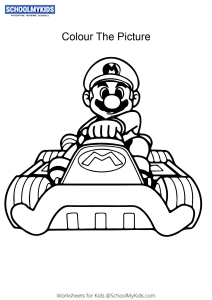 mario coloring pages for kids printable