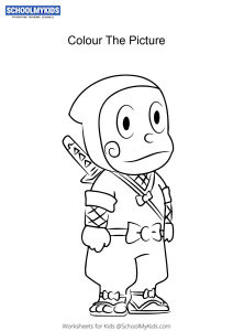 Kanzo Hattori - Cartoon Ninja Hattori coloring pages