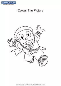 Ninja Kanzo Hattori - Cartoon Ninja Hattori coloring pages