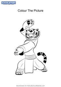 Master Tigress - Kung Fu Panda Coloring Pages