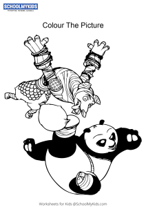 Po and Tigress - Kung Fu Panda Coloring Pages