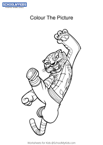 Master Tigress - Kung Fu Panda Coloring Pages