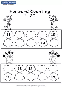 Forward Counting 11 to 20