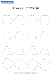 homework for 1 year olds Tracing Patterns