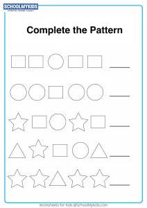 Draw the Missing Shape Pattern