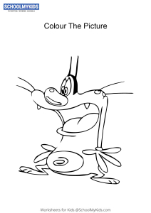 Color Oggy - Oggy and the Cockroaches Coloring Pages